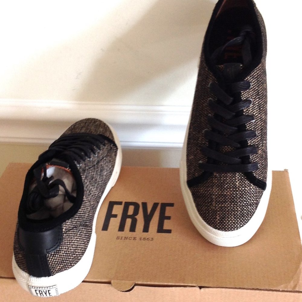 Frye Gia Canvas Low Lace Sneakers - Picture 6 of 12